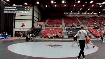 285 lbs 5th Place Match - Brayden Seago, Ouachita Baptist vs Caleb Wunsch, Newman