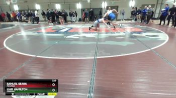 220 lbs Cons. Round 3 - Samuel Sears, Pullman vs Liam Hamilton, Lakeside
