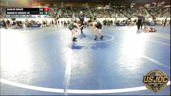 70 lbs Consi Of 16 #2 - Oaklin Grace, Blackwell Wrestling Club vs Kenneth Wright Jr., Blue Devil Wrestling