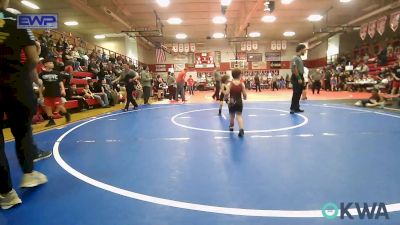 40 lbs Semifinal - Kyson Miller, Wagoner Takedown Club vs Jackson Prose, Jay Wrestling Club