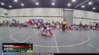 155 lbs Round 2 (4 Team) - Kaleb Davis, Tar River Wrestling Club vs Jacob Heim, Knockout Warcats