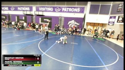 70 lbs Quarterfinal - Brantley Weston, Empire vs Marvel Hemming, Payson Lion Wrestling Club