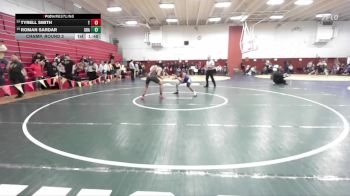 134 lbs Champ. Round 2 - Tyrell Smith, Tamalpais vs Roman Sardar, Granada