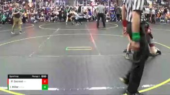 95 lbs Semifinal - Parker Secrest, Ares WC vs Isaac Miller, Homer Young Guns Wrestling