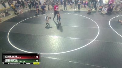 51-52 lbs Round 1 - Joseph Flynn, Wrecking Crew Wrestling Club vs Wyatt Hicks, Widefield Wrestling Club