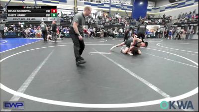 86 lbs Rr Rnd 3 - Rylan Sandoval, Cowboy Wrestling Club vs Rhett Hardy, Standfast