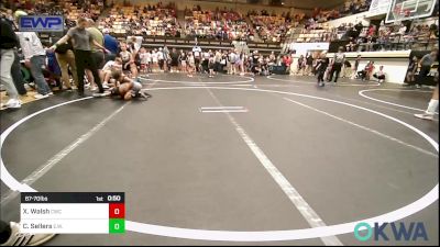 67-70 lbs Round Of 16 - Xavier Walsh, Cache Wrestling Club vs Case Sellers, Elgin Wrestling