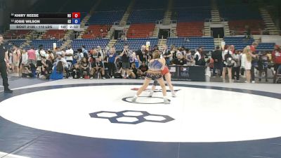 110 lbs Cons. Sub-quarters - Khiry Reese, North Carolina vs Josie Wilson, Kansas