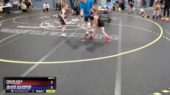 55 lbs Cons. Semi - Selene Baldridge, Mid Valley Wrestling Club vs Chloe Cole, Mat-Su Matmen