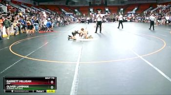 105 lbs Round 1 - Garrett Milligan, SAW vs Oliver Lamiman, Algonac Mat Rats