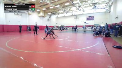 110 lbs Champ. Round 2 - Tylene Tran, Centennial (NV) vs Xochitl Saenz, San Clemente