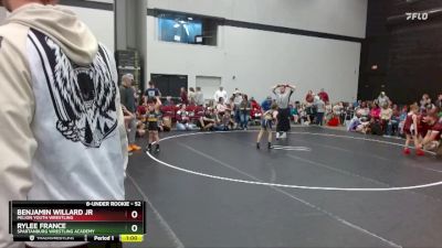 52 lbs Cons. Round 3 - RyLee France, Spartanburg Wrestling Academy vs Benjamin Willard Jr, Pelion Youth Wrestling