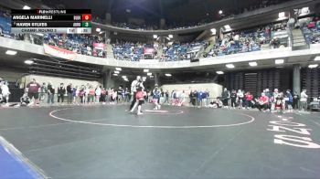 110 lbs Champ. Round 2 - Haven Sylves, Unattached vs Angela Marinelli, Unattached