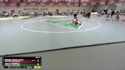 141 lbs Cons. Round 2 - Brian Whipple, Wisconsin-Whitewater vs Kolbe Kowalczyk, Wisconsin-Whitewater