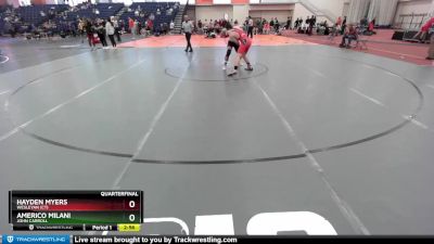 141 lbs Quarterfinal - Hayden Myers, Wesleyan (CT) vs Americo Milani, John Carroll