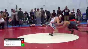 130 lbs Quarterfinal - Austin Anderson, East Berlin vs Josue Martinez Jr, New Kensington
