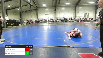 110 lbs Semifinal - Sarah Vehar, Morris Fitness Wrestling Club - (B) vs Gavin Newton, Legacy Wrestling