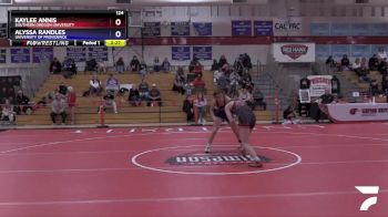 124 lbs Quarterfinal - Alyssa Randles, University Of Providence vs Kaylee Annis, Southern Oregon University