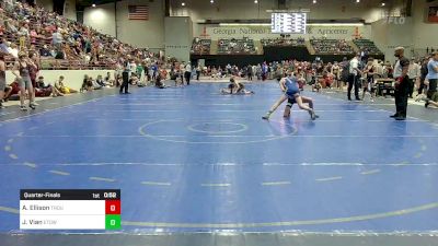 100 lbs Quarterfinal - Aaron Ellison, Troup Wrestling vs John Vian, Etowah Junior Eagle Wrestling Club