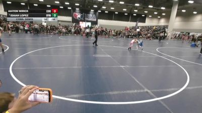 49 lbs Cons. Semis - Jaxton Wirick, Eastwood Eagles Wrestling Club vs Isaiah Lopez, Black Fox Wrestling Academy