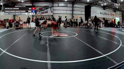 74 kg Champ. Round 2 - Nicolas Lozano, WAR Training Center vs Charles Spinning Charles Spinning, Ohio Wrestling