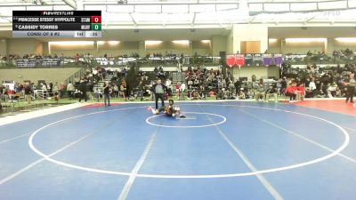 132 lbs Consi Of 8 #2 - Princesse Stessy Hyppolite, Stamford vs Cassidy Torres, Maloney