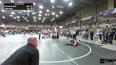 130 lbs Consi Of 4 - Dallas Garcia, Unattached vs Evan Vigil, Pikes Peak Warriors