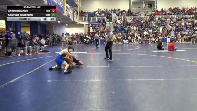 121 lbs Consy 3 - Gavin Bricker, Trinity vs Santino DiMatteo, Christian Brothers Acad.-NJ