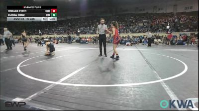98 lbs Semifinal - Weslee Frith, Duncan Demon Wrestling vs Elissa Cruz, Scrap Yard Training