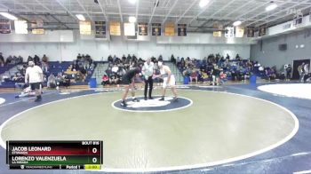 285 lbs Champ. Round 1 - Jacob Leonard, Etiwanda vs Lorenzo Valenzuela, La Mirada