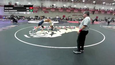 184 lbs Cons. Round 2 - Sean King, Wheaton vs Kyle Sorensen, Concordia Wisconsin