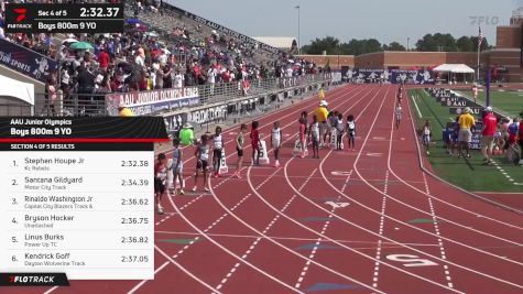Youth Boys' 800m, Finals 5 - Age 9