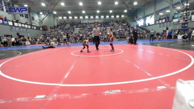 68 lbs Quarterfinal - Gradyn Kukovich, Cyclone Youth Wrestling vs Bennett Dawson, Team Tulsa Wrestling Club