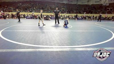 64 lbs Round Of 16 - Caedmon Robinson, Saints Wrestling Club vs Jax Gates, Ponca City Wildcat Wrestling