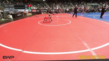 52 lbs Consolation - Paul Flores, Cory Clark Wrestling vs Colby Meyer, Sebolt Wrestling Academy