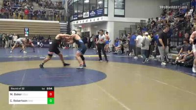 197 lbs Round Of 32 - Michael Baker, Columbia vs Cole Robertson, Ohio State