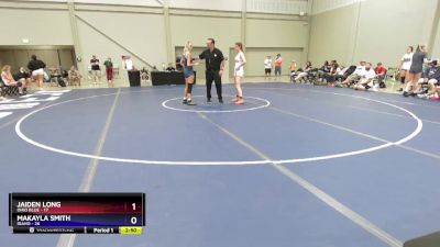 120 lbs Placement Matches (16 Team) - Jaiden Long, Ohio Blue vs Makayla Smith, Idaho