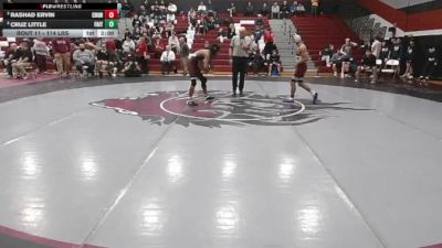 114 lbs Semifinal - Rashad Ervin, Church Farm School vs Cruz Little, Faith Christian Academy