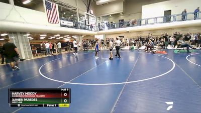 80 lbs Round 3 - Harvey Moody, Sanderson Wrestling Academy vs Xavier Paredes, Westlake