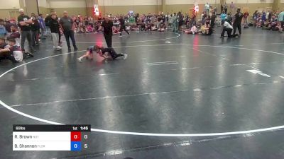 60 lbs Final - Riverose Brown, Not Plain Jane's - Purple vs Brielle Shannon, Florida Elite Wrestling