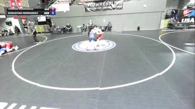 144 lbs Cons. Round 2 - Tristan Rodriguez, Hanford High School Wrestling vs Sebastian Hernandez, Morse High School Wrestling