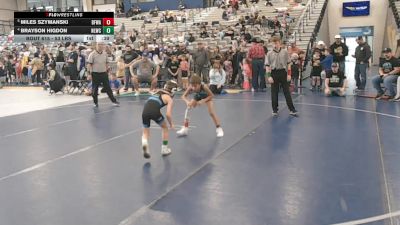 53 lbs Quarters - Miles Szymanski, Black Fox Wrestling Academy vs Brayson Higdon, No Limits Wrestling Club