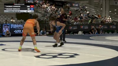 70 kg Cons. Rd Of 64 - Thomas Johnson, The Charleston Wrestling Club vs Keagan Sieracki, Spartan Mat Club