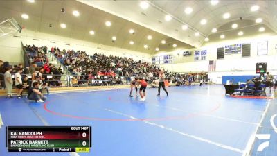 113 lbs Cons. Semi - Kai Randolph, Mira Costa High School vs Patrick Barnett, Savage House Wrestling Club