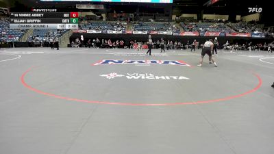 157 lbs Champ. Round 1 - Elijah Griffin, Cumberland vs 16 Vinnie Abbey, Indiana Tech