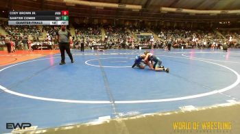61 lbs Quarterfinal - Cody Brown Jr., Avon Wrestling Club vs Sawyer Comer, Sebolt Wrestling Academy