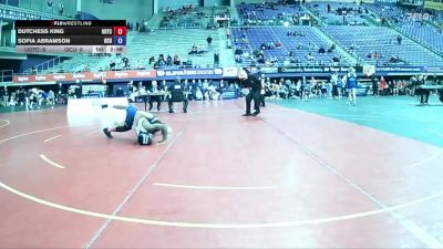 103 lbs Quarters & 1st Wb (16 Team) - Dutchess King, University Of The Cumberlands vs Sofia Abramson, Oklahoma City University