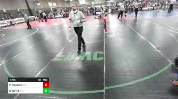 57 lbs Consolation - Cruz Caudillo, Team Braves vs Justin Myers, Myers WC