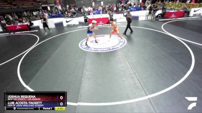 144 lbs Semifinal - Joshua Requena, Beat The Streets - Los Angeles vs Luie Acosta-Tackett, Lion Of Judah Wrestling Academy