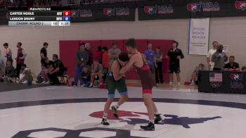 63 Finals kg Champ. Round 2 - Carter Nogle, Air Force Regional Training Center vs Landon Drury, NMU-National Training Center